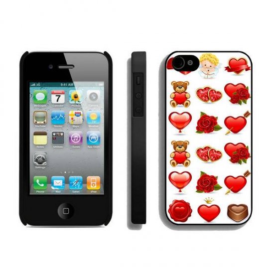 Valentine Cute Bear Love iPhone 4 4S Cases BUE